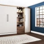 Lit escamotable sur mesure blanc